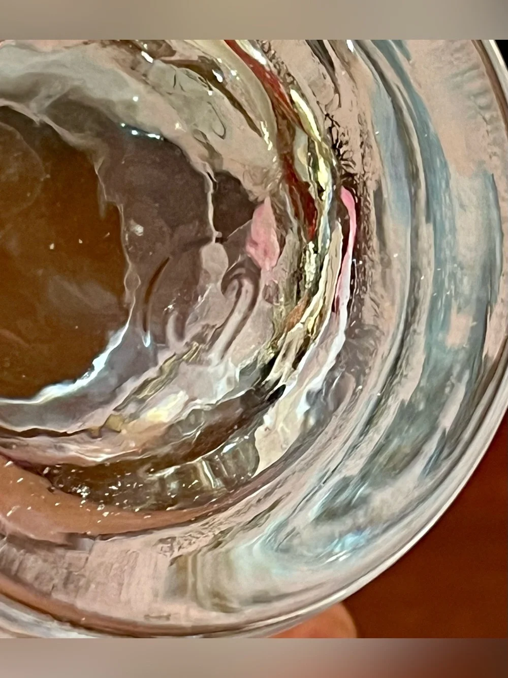 VTG Libbey Duchess Pink Gold Floral Tumbler Glasses Mid Century Modern Set of 2